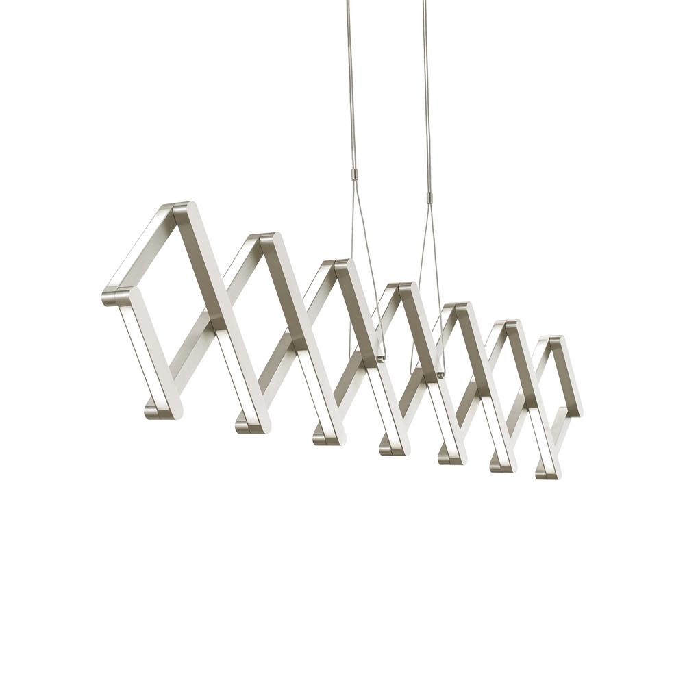 UPC 077073987019 product image for LBL Lighting Xterna Linear 40-Watt Satin Nickel Integrated LED Pendant | upcitemdb.com