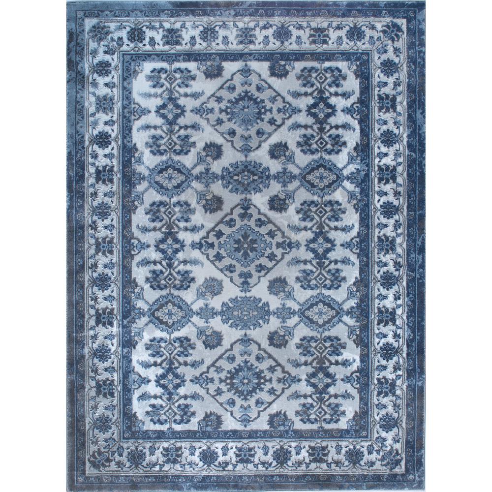 Bazaar Elegance Gray Blue 5 Ft X 7 Indoor Area Rug 2 13152c Gray Blue 5 Ft X 7 Indoor Area Rug