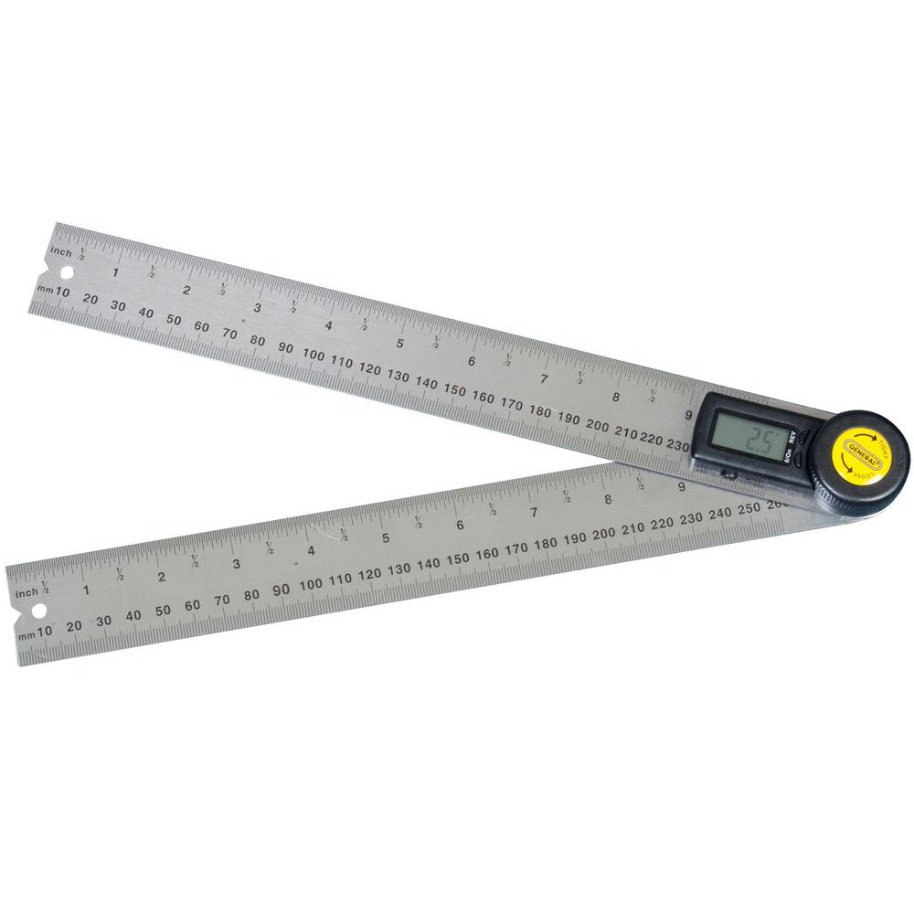 General Tools 10 in Digital Angle Ruler  823 The Home Depot