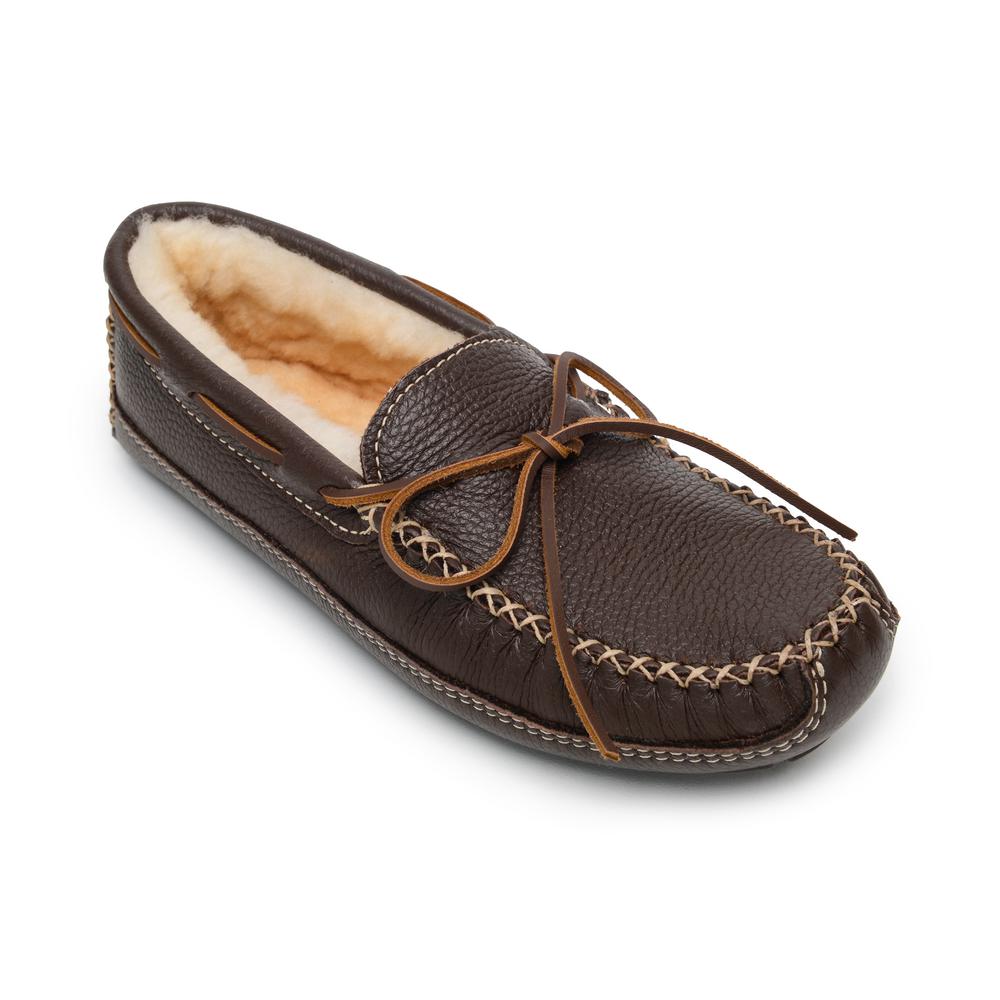 minnetonka sheepskin moose slipper