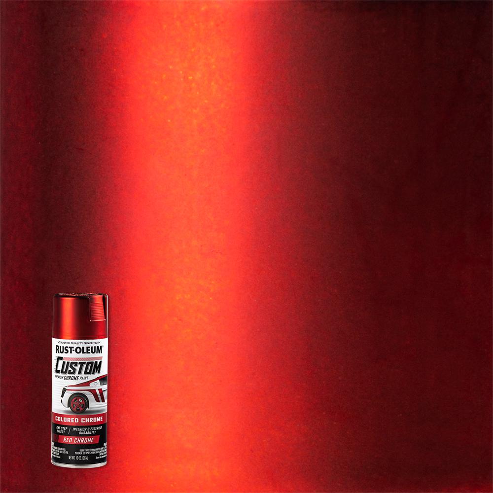 RustOleum Automotive 10 oz. Gloss Red Custom Chrome Spray