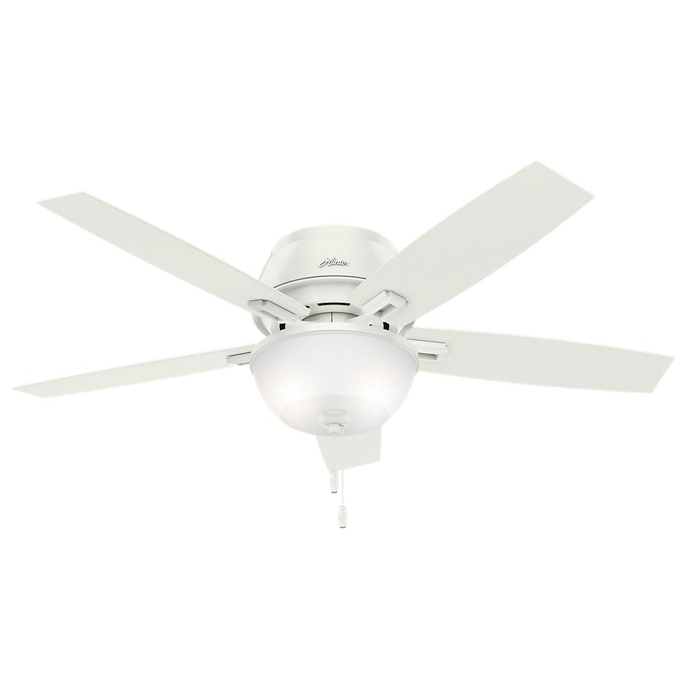 Hunter Duncan 52 in. LED Indoor Fresh White Ceiling Fan with Light