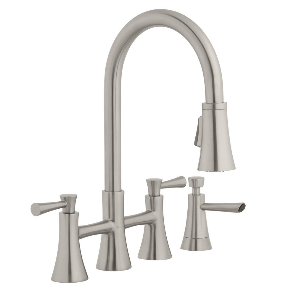 Bridge Faucets Kitchen Faucets The Home Depot