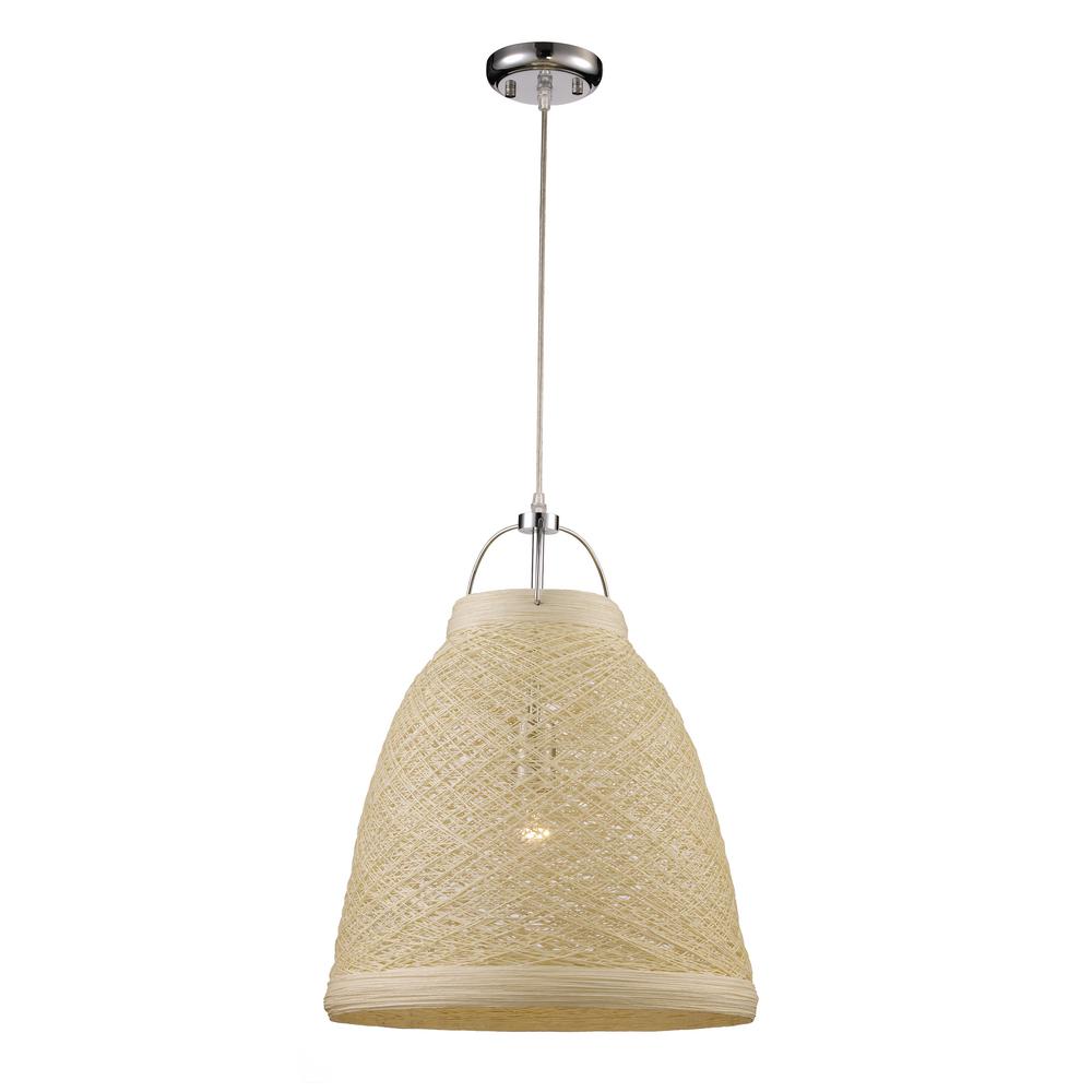 Transglobe Basketweave 1 Light 23 In Taupe Indoor Pendant Pnd 1068 Basketweave 1 Light 23 In Taupe Indoor Pendant