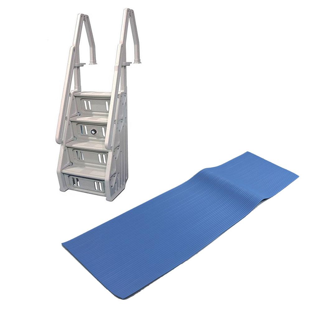 The Vinyl Works In Step Ladder And Protective Ladder Mat For Above