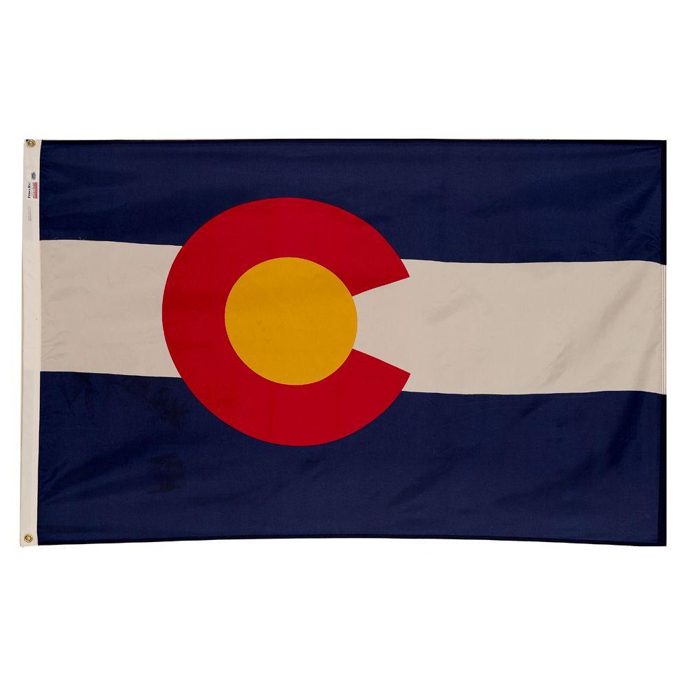Valley Flag 3 ft. x 5 ft. Nylon Colorado State FlagCO3 The
