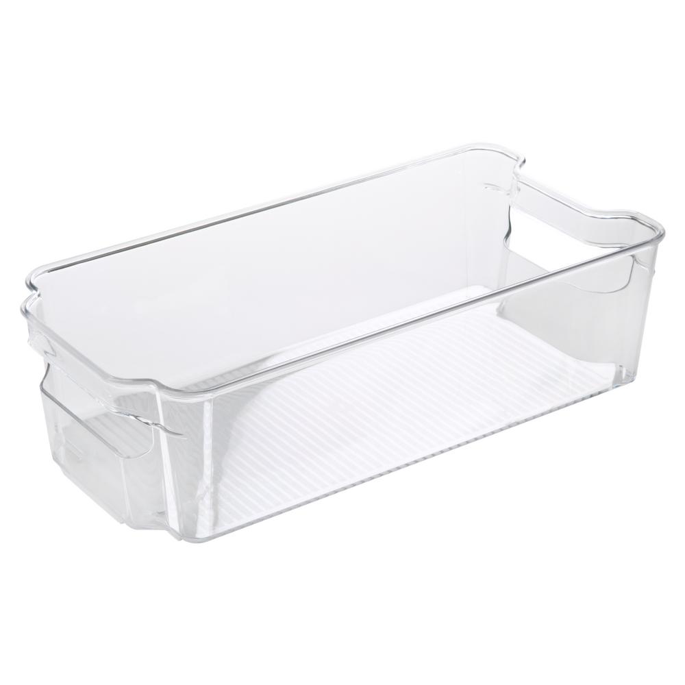 ClearSpace Plastic Pantry Organization and Storage Bins Cabinet Organizers Perfect Kitchen Organization or Kitchen Storage Refrigerator Organizer Bins 4 Pack Fridge Organizer