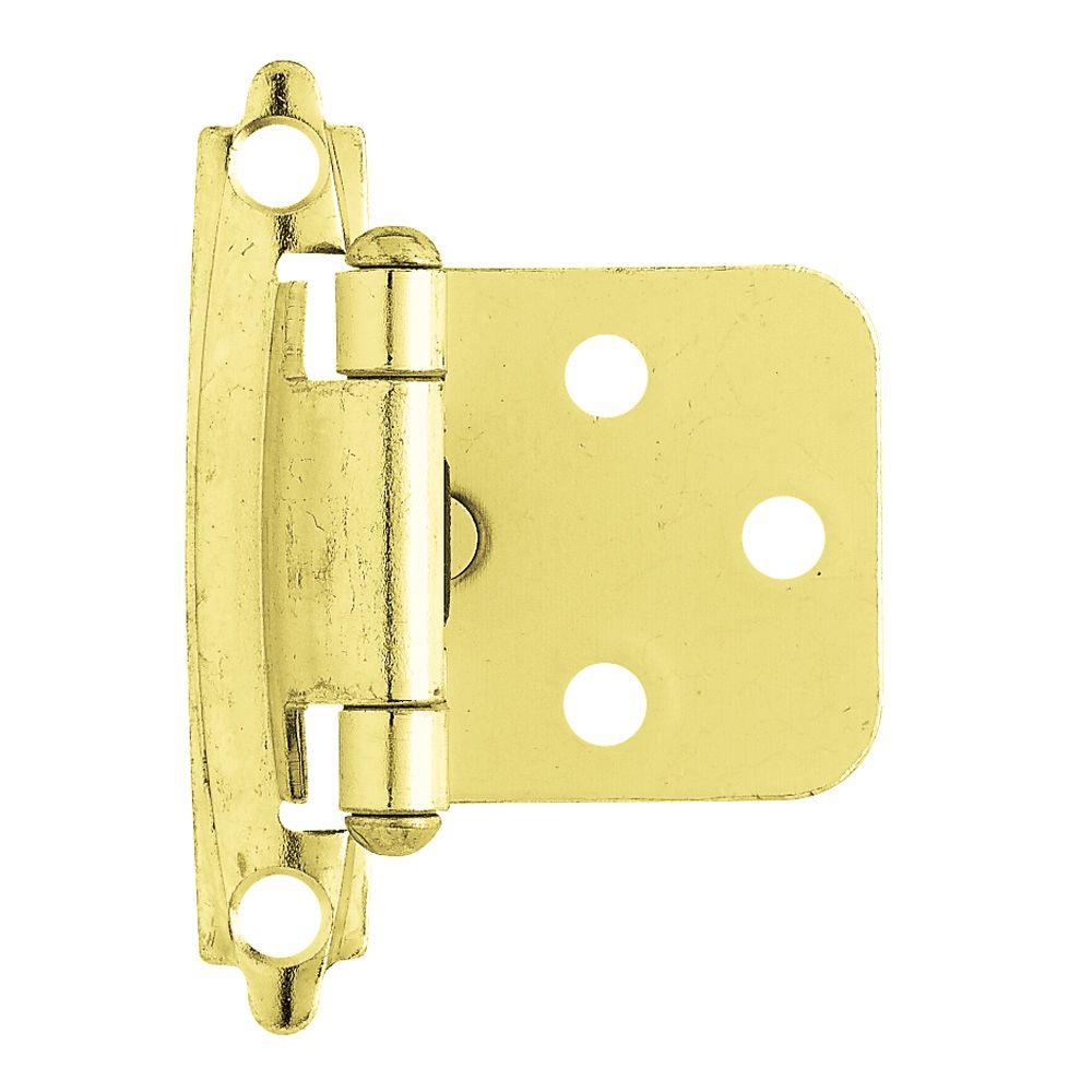 Liberty Polished Brass SelfClosing Overlay Hinge (1Pair)H0103BCPBO3 The Home Depot