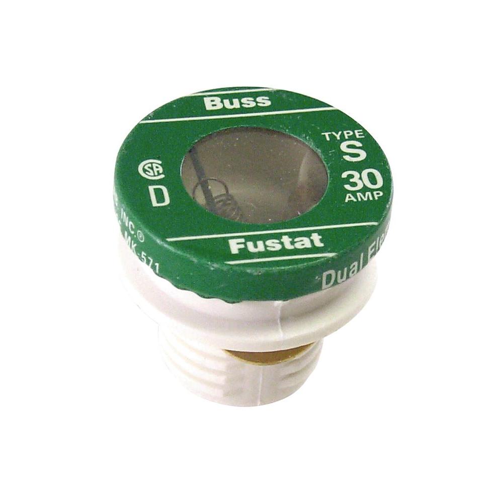 Cooper Bussmann S Series 30 Amp Plug Fuses (2-Pack)-BP/S-30 - The Home ...