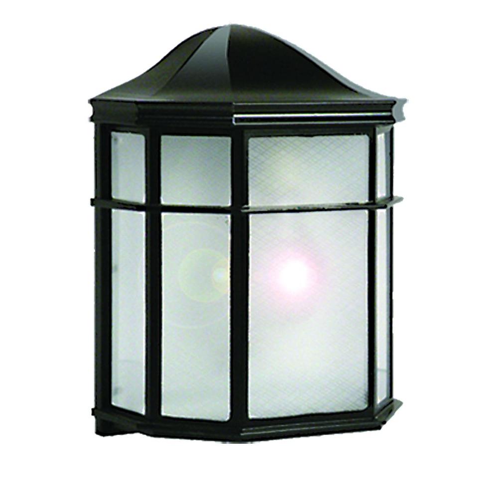 Marquis Lighting 1Light Black Outdoor Incandescent Wall Mount Light