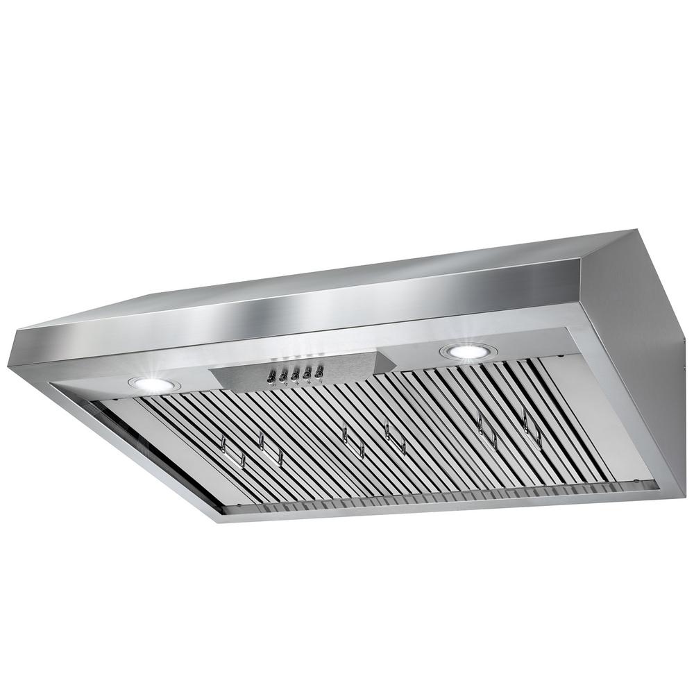 Ancona Slim SD330 30 in. Under-Cabinet Range Hood in Stainless Steel-AN ...