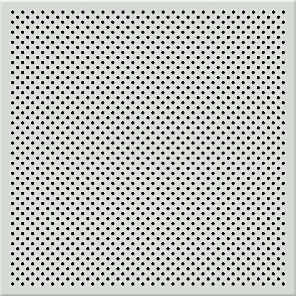 Toptile White 2 Ft X 2 Ft Perforated Metal Ceiling Tiles Case Of 10 Hcw55108 The Home Depot