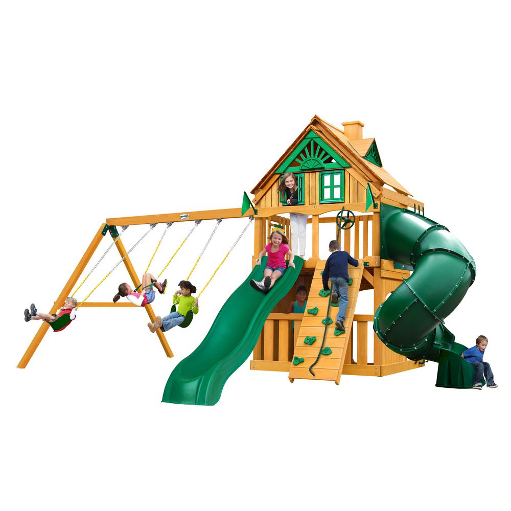 Gorilla Playsets Sun Climber II Cedar Playset010025 The Home Depot