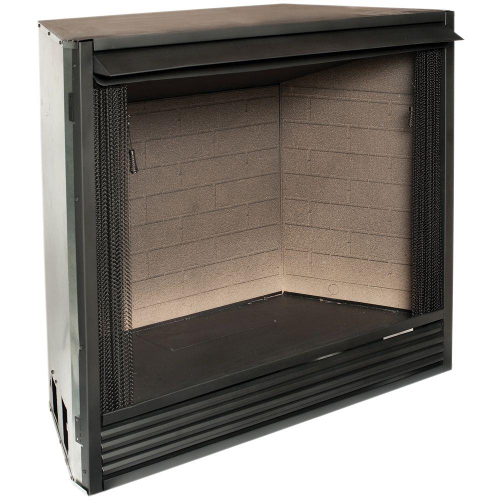 Pleasant Hearth 42 in. Convertible Vent-Free Dual Fuel Fireplace ...