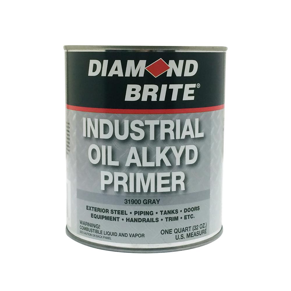 Diamond Brite Paint 1 qt. Gray Industrial Oil Alkyd Exterior Primer
