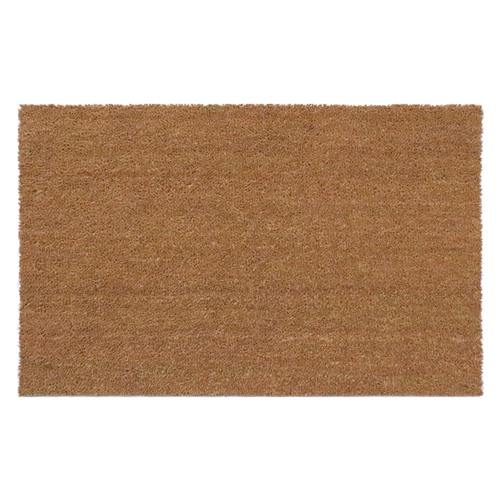 Trafficmaster Natural 24 In X 36 In Plain Pvc Coir Door Mat