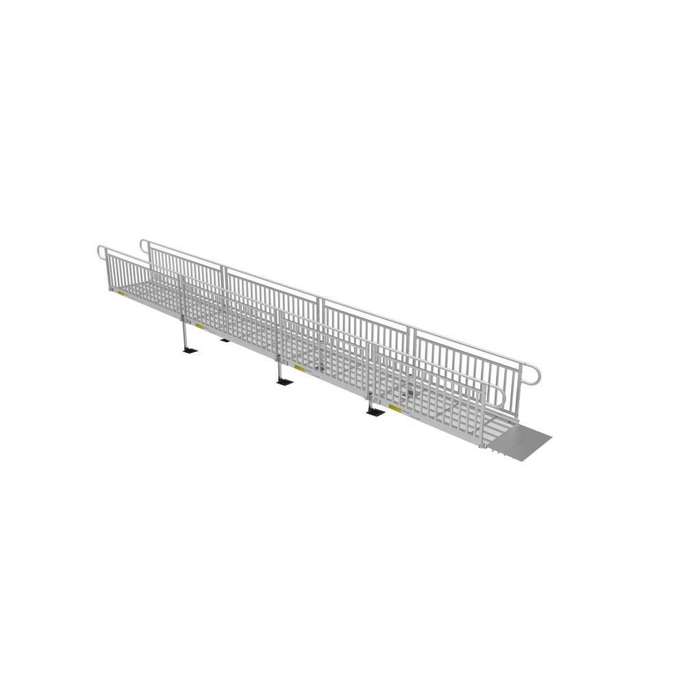 EZACCESS 28 ft. Expanded Metal Ramp Kit with Vertical PicketsP3G