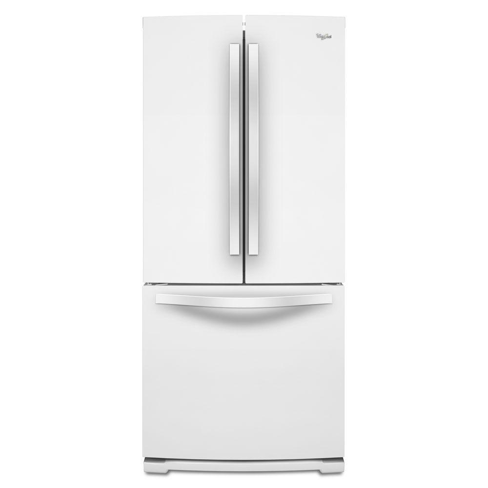 Whirlpool 30 in. W 19.7 cu. ft. French Door Refrigerator in White