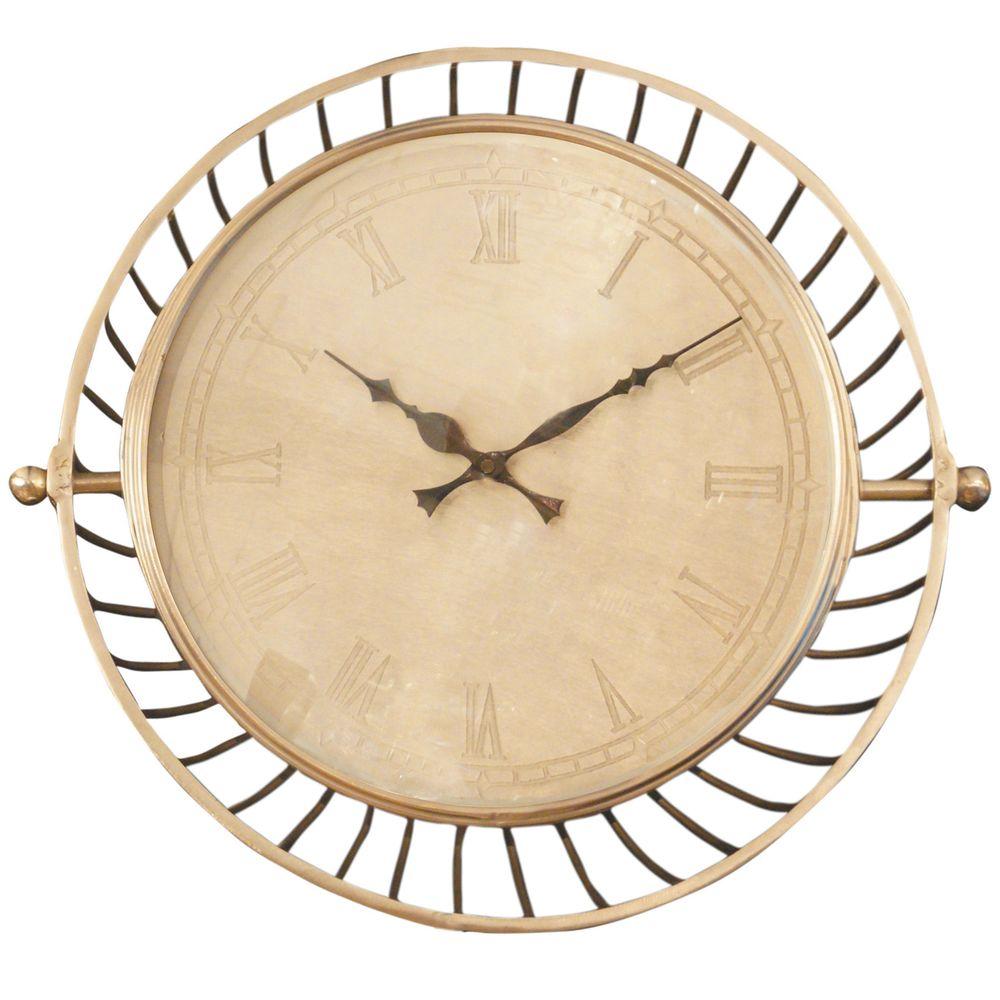 Yosemite Home Decor 16 In X 17 Circular Stainless Steel Wall Yosemite Home Decor 16 In X 17 Circular Stainless Steel Wall Clock