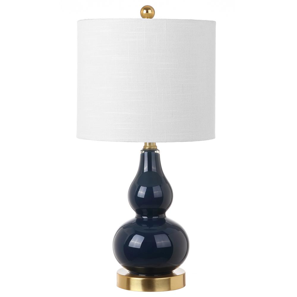 Jonathan Y Anya 20 5 In Navy Mini Glass Table Lamp Jyl1028f The Navy Mini Glass Table Lamp