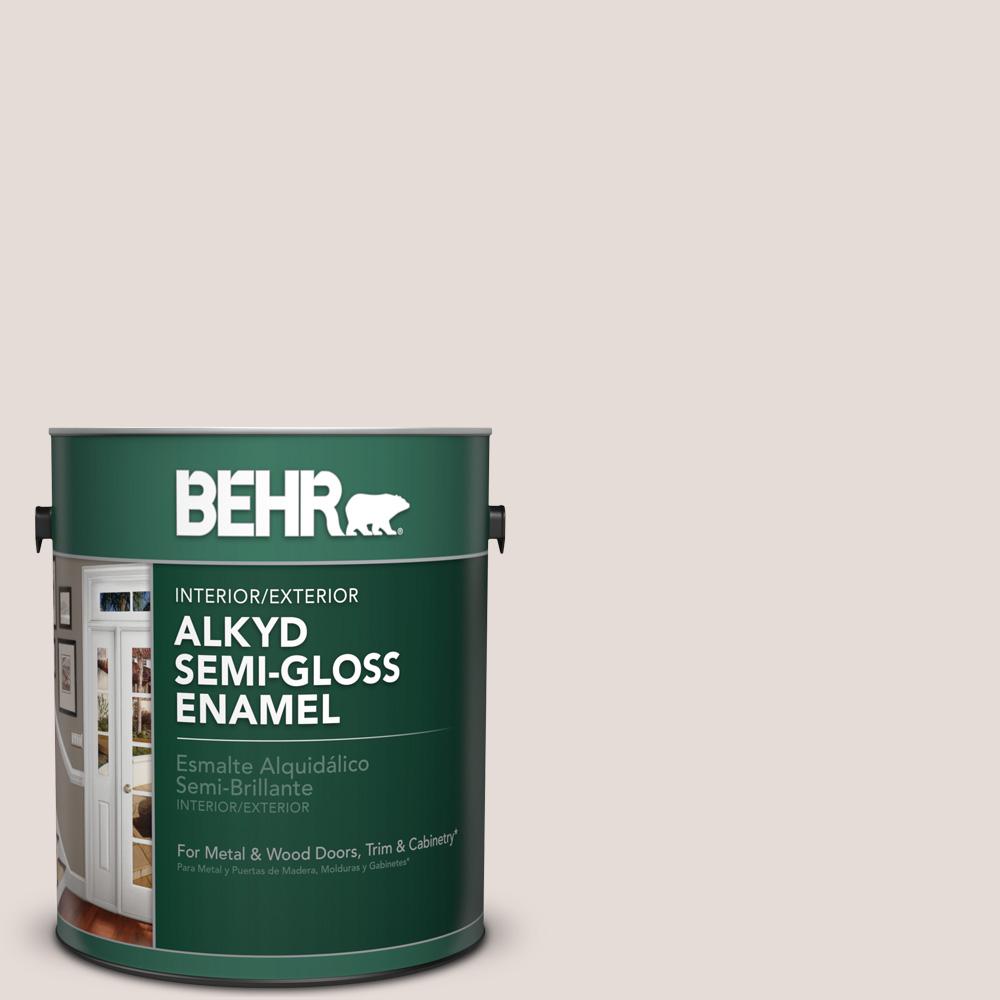 Behr 1 Gal N220 Spun Wool Semi Gloss Enamel Alkyd Interior Behr 1 Gal N220 Spun Wool Semi Gloss Enamel Alkyd Interior