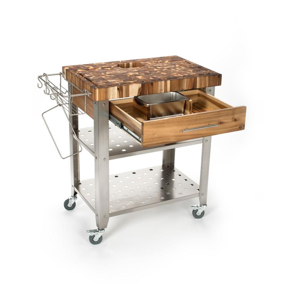 Chris Chris Pro Stadium Stainless Steel Kitchen Cart With