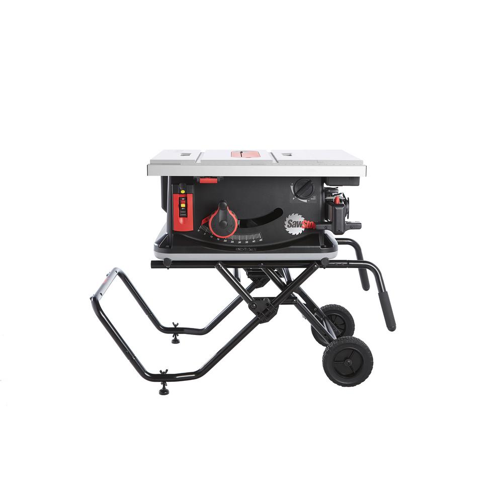 SawStop 1.5 HP 15 Amp 10 in. Corded Jobsite Saw with Mobile CartJSSMCA The Home Depot