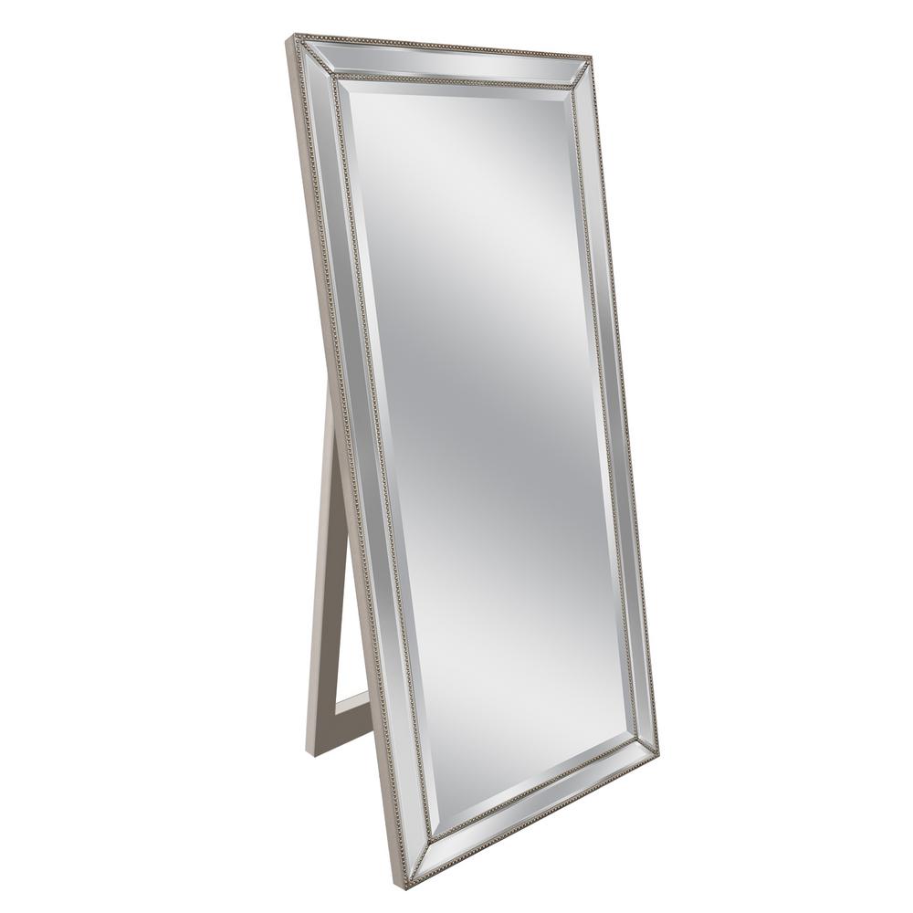 Deco Mirror Metro Beaded 18 In X 64 Floor Easel Floor Easel Mirror