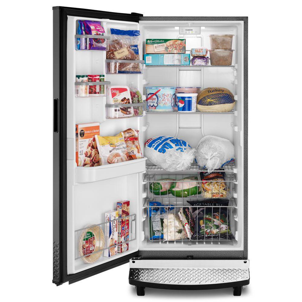 Gladiator 17 8 Cu Ft Upright Rolling Garage Freezer In Black Gafz30fdgb The Home Depot