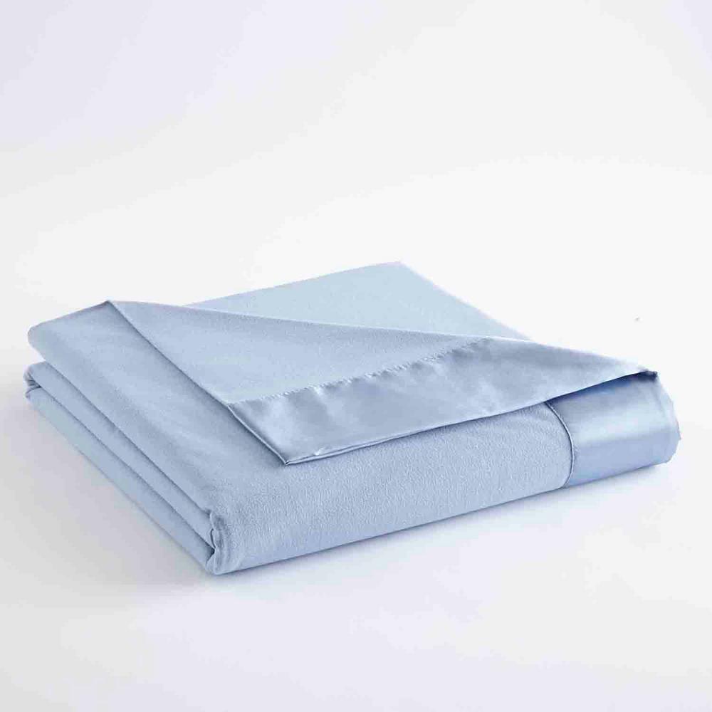 Micro Flannel King Wedgewood Year Round Polyester Sheet Blanket