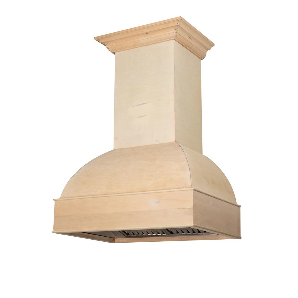 ZLINE Kitchen and Bath 42 in. Wooden Wall Mount Range Hood Includes