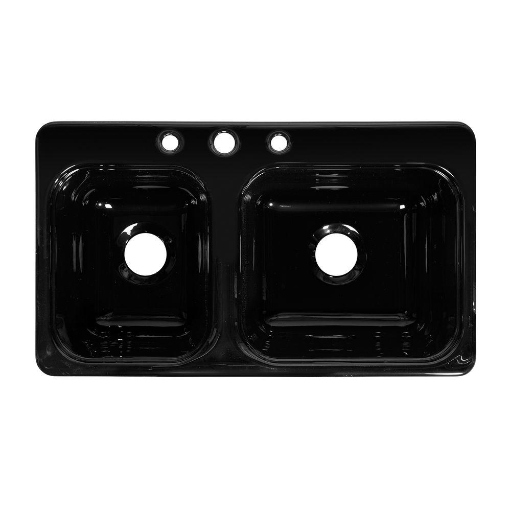 Lyons Industries Style CB DropIn Acrylic 33x19x8 in. 3Hole 40/60