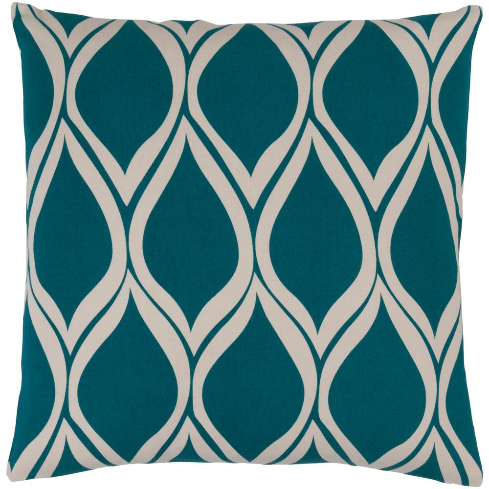 Artistic Weavers Tamerton Blue Geometric Polyester 22 In X 22 In