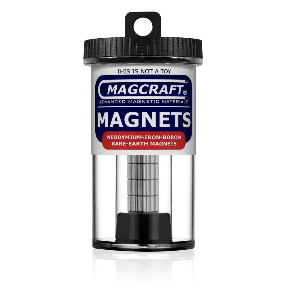 Magcraft Rare Earth 1/8 inch x 1/4 inch Rod Magnet (50-Pack) by Magcraft