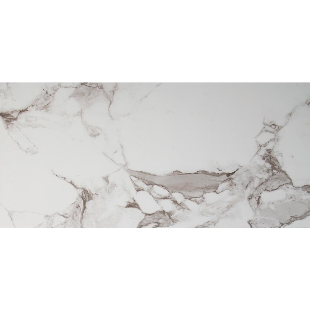 Msi Onyx Statuario 16 In X 32 In Polished Porcelain Floor And