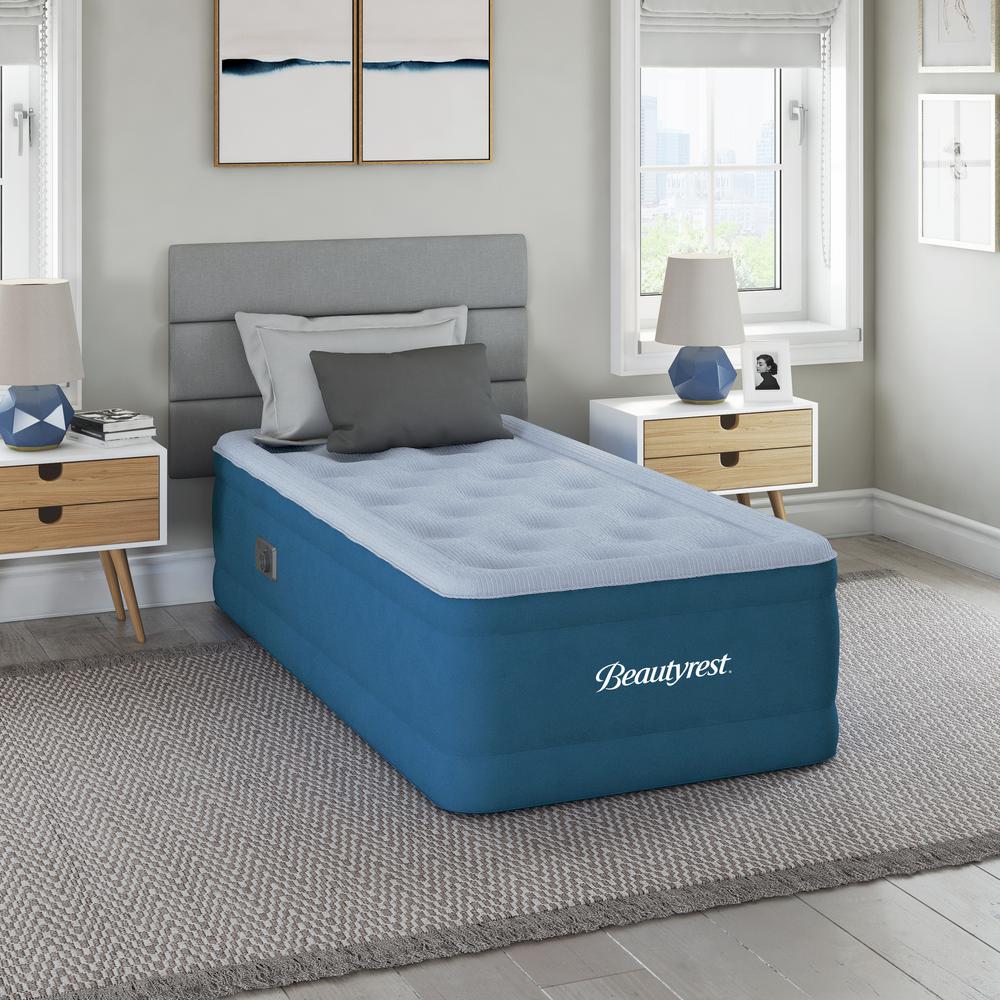 Beautyrest Comfort Plus 17 in. Twin Air Mattress with Sure-Lock™ Built-in Pump