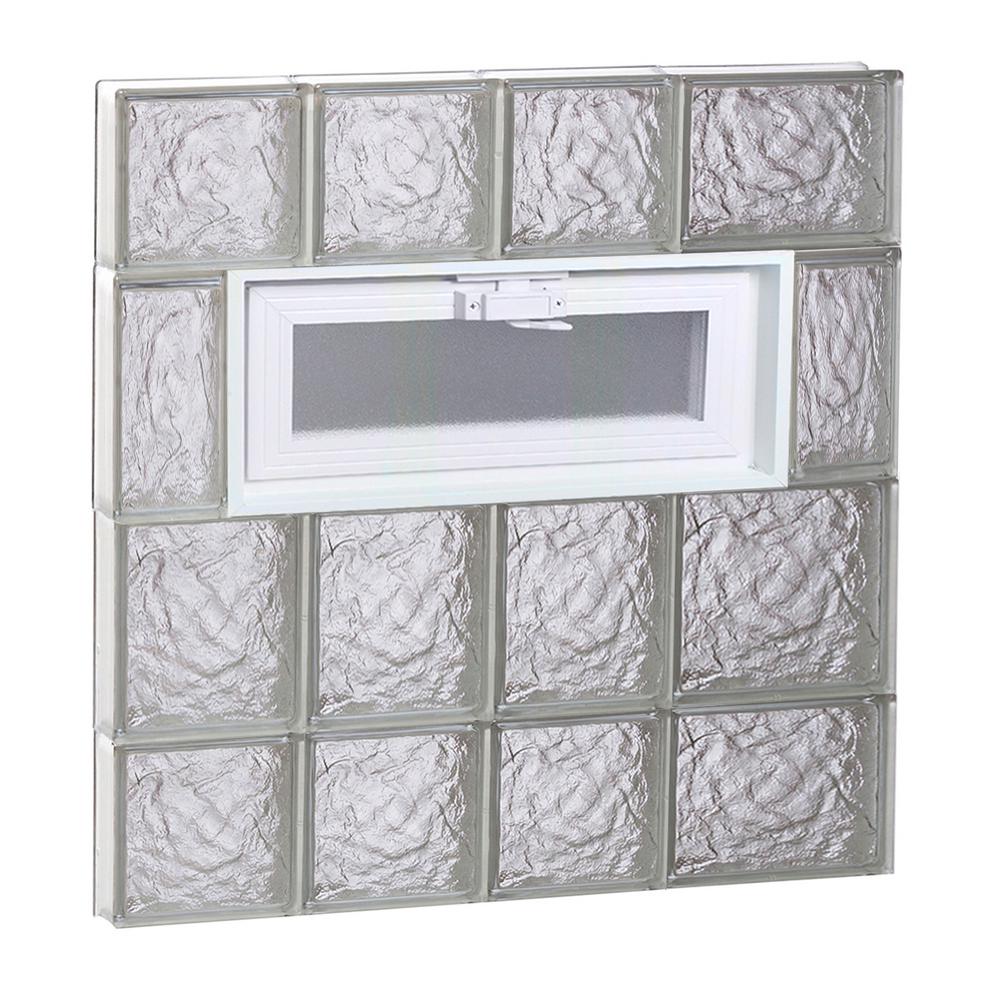 Clearly Secure 25 in. x 27 in. x 3.125 in. Frameless Ice Pattern Vented