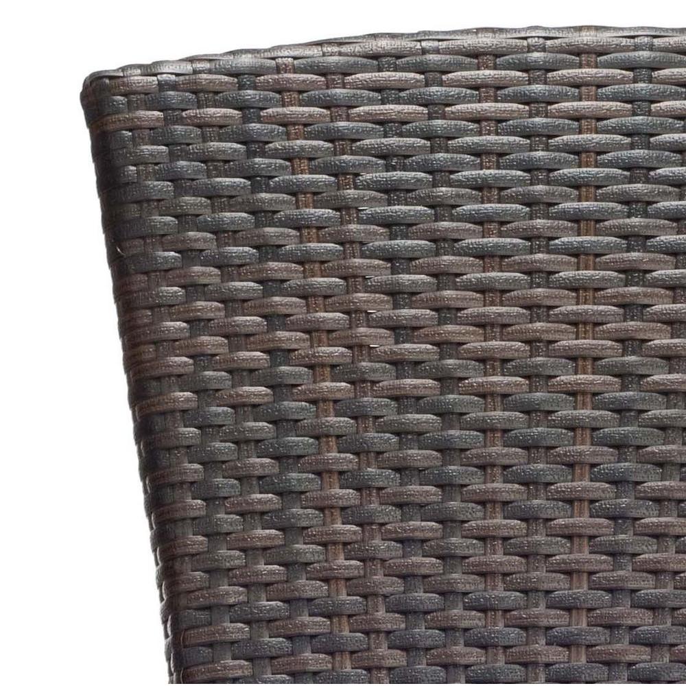 Safavieh New Tiger Stripe Aluminum Frame Wicker Patio Side Chair