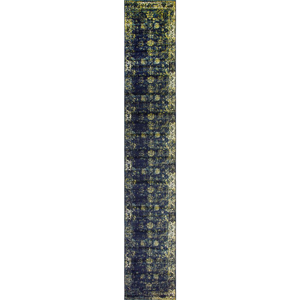 Unique Loom Sofia Navy Blue 3 X 19 8 Runner Rug 3141610 Sofia Navy Blue 3 X 19 8 Runner Rug