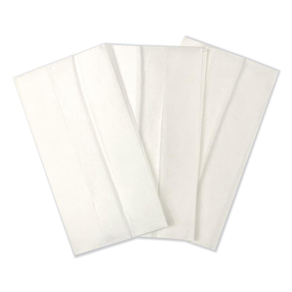 GEN GENTFOLDNAPK 1-Ply 7 in. x 13-1/4 in. Tall-Fold Napkins - White (10000/Carton)