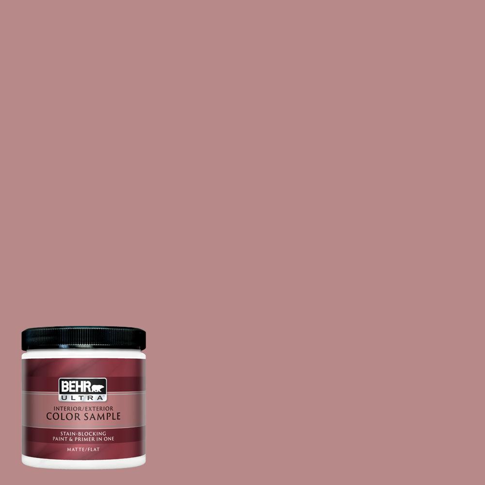 Behr Ultra 8 Oz 150f 4 Victorian Mauve Matte Interior Exterior Paint And Primer In One Sample