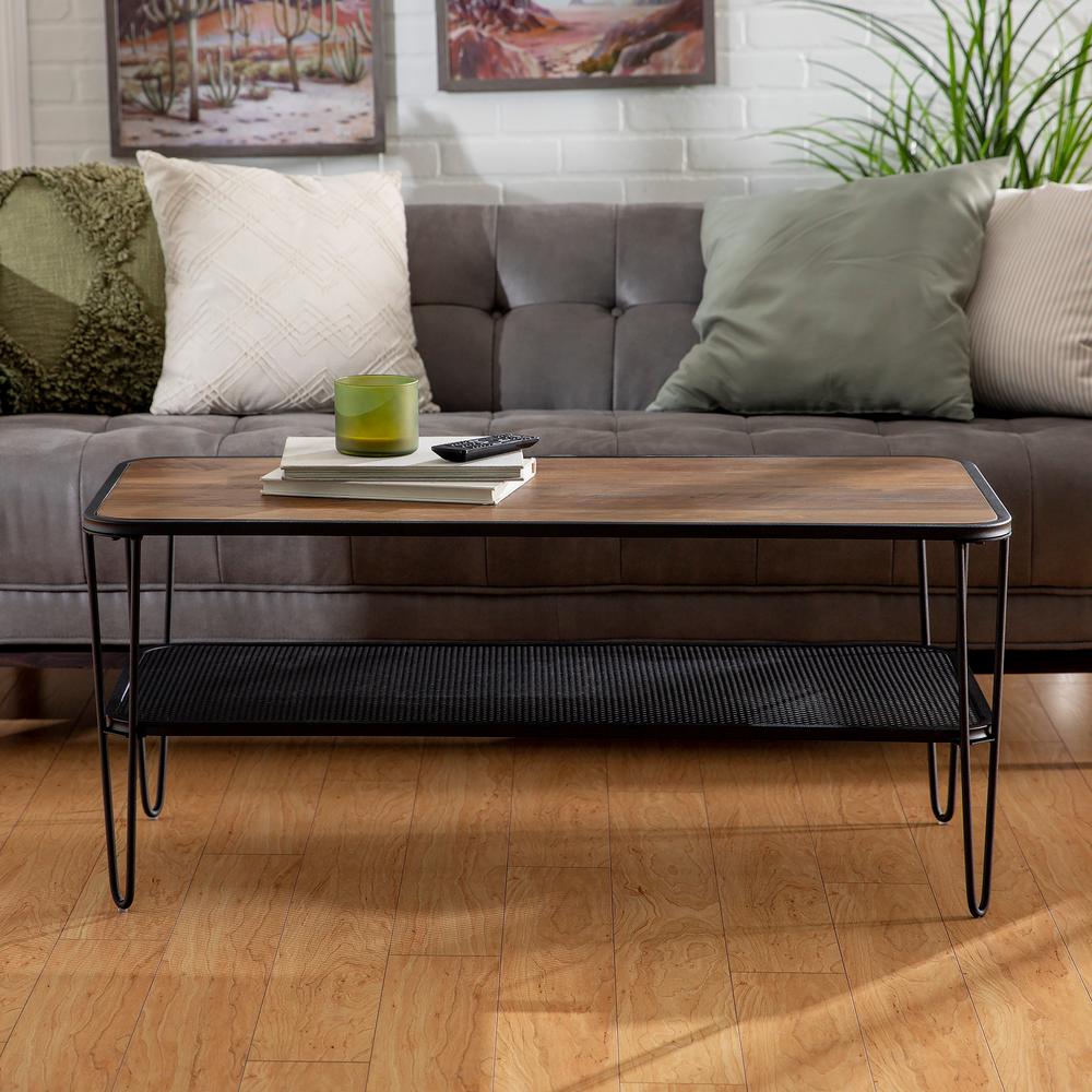 Walker Edison Furniture Company 42 in. Mid Century Modern Wood Coffee