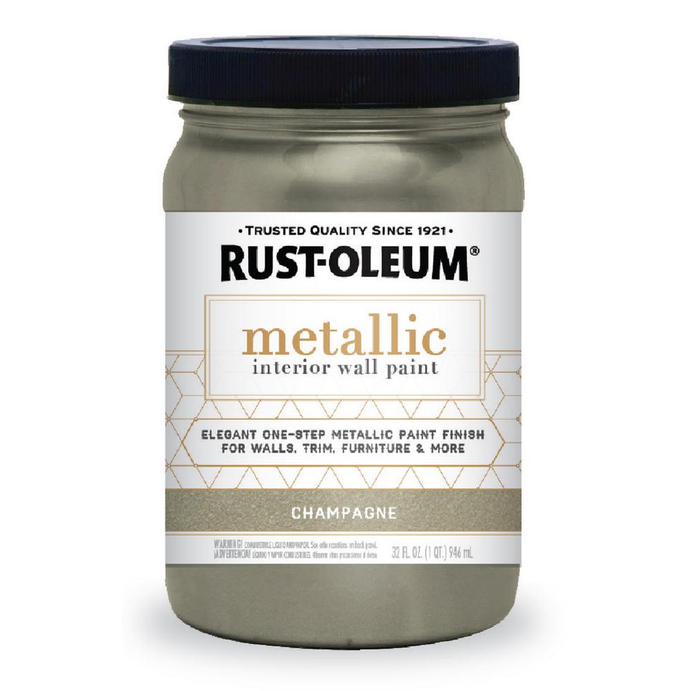 Rust Oleum 1 Qt Iridescent Clear Glitter Interior Paint
