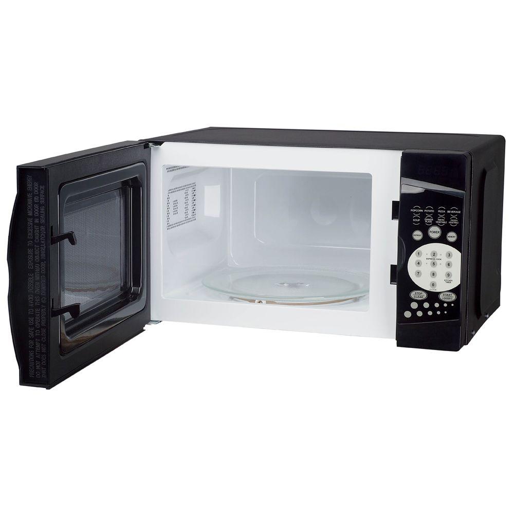 Magic Chef 0 7 Cu Ft Countertop Microwave In Black Mcm770b1