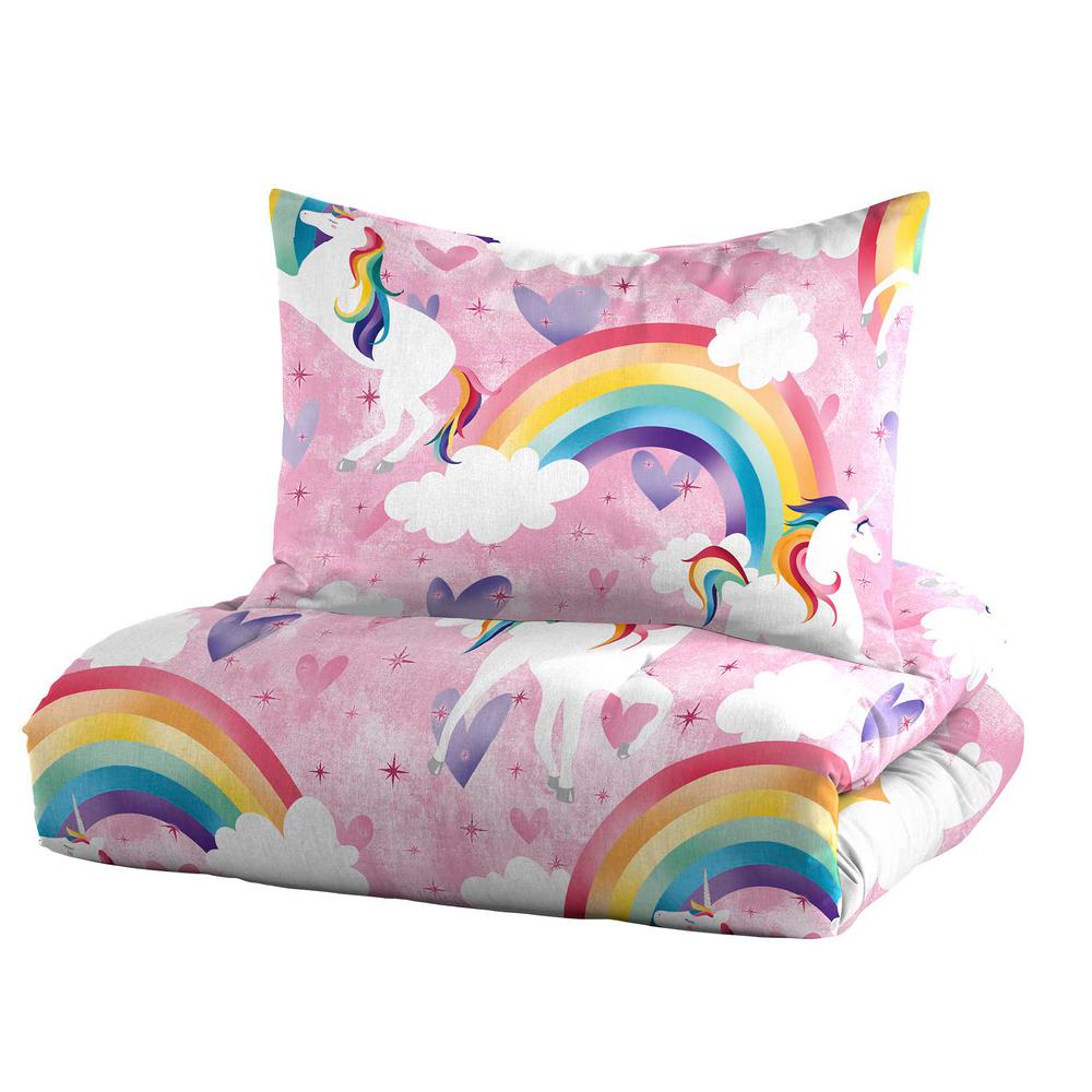 twin bed unicorn sheets