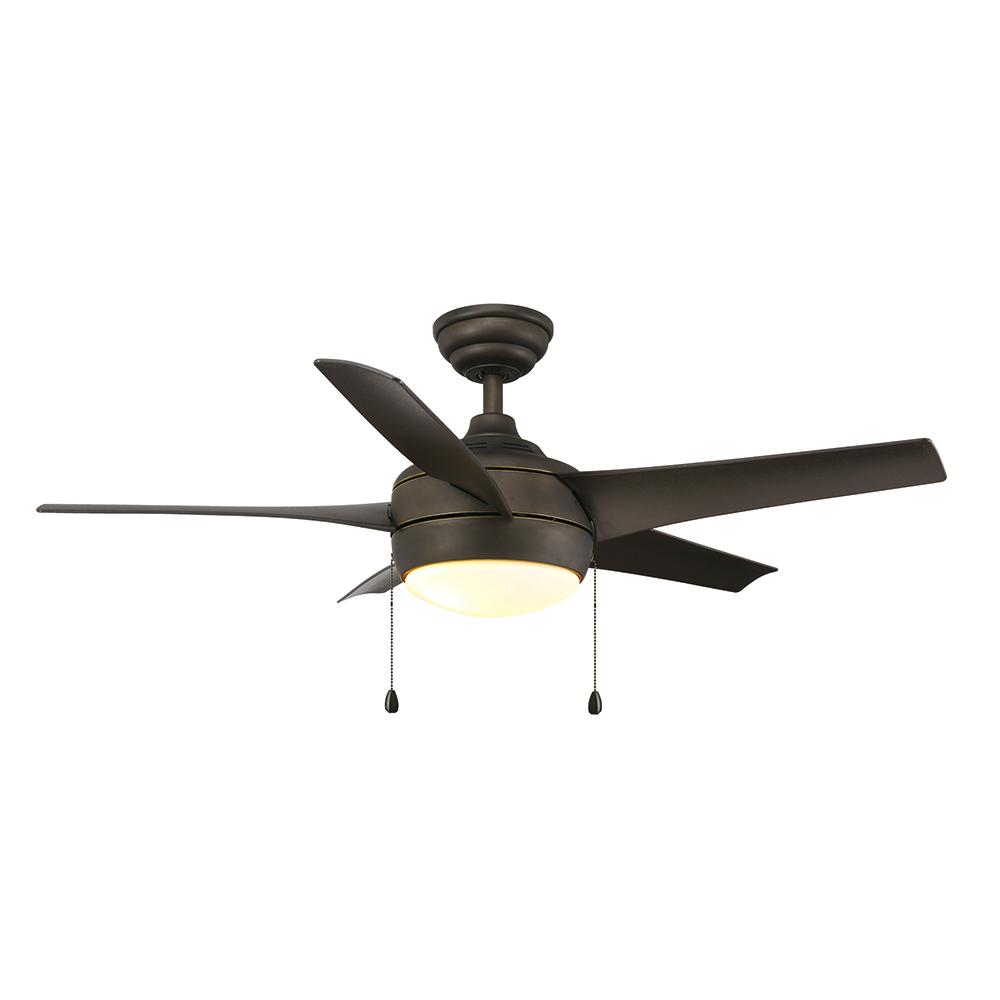 Brookhurst 52 In Indoor Oil Rubbed Bronze Ceiling Fan With Light Windward 44 In Led Oil Indoor Rubbed Bronze Ceiling Fan With