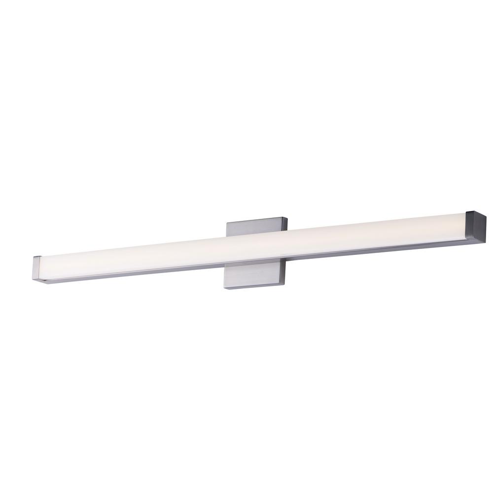 Maxim Lighting Spec 36 In Satin Nickel Led Vanity Light Bar 52006sn The Home Depot