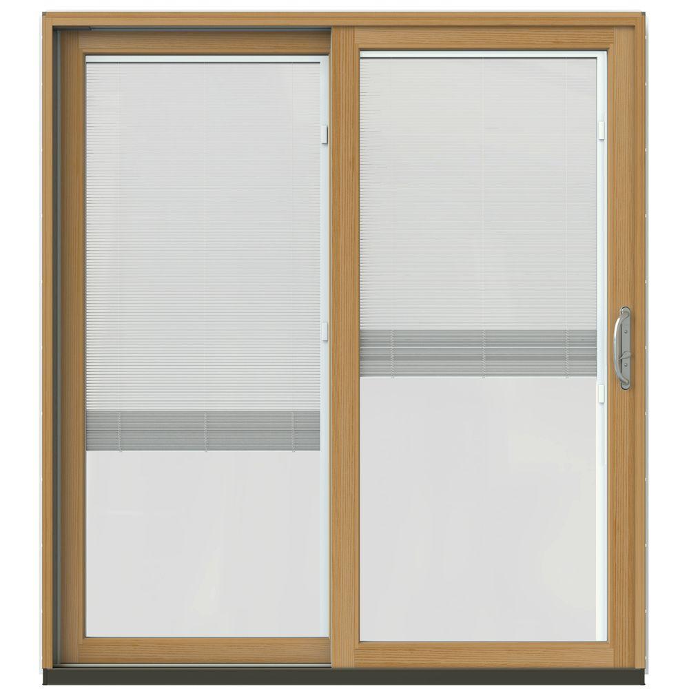 JELD WEN 71 1 4 In X 79 1 2 In W 2500 French Vanilla Prehung Left   French Vanilla Jeld Wen Patio Doors Jw2201 01366 64 1000 