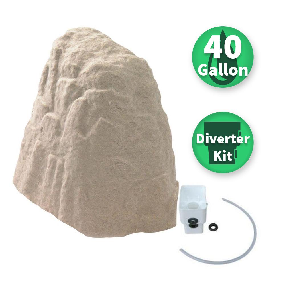 RESCUE 40 Gal. Waterstone Rain Barrel2284 The Home Depot