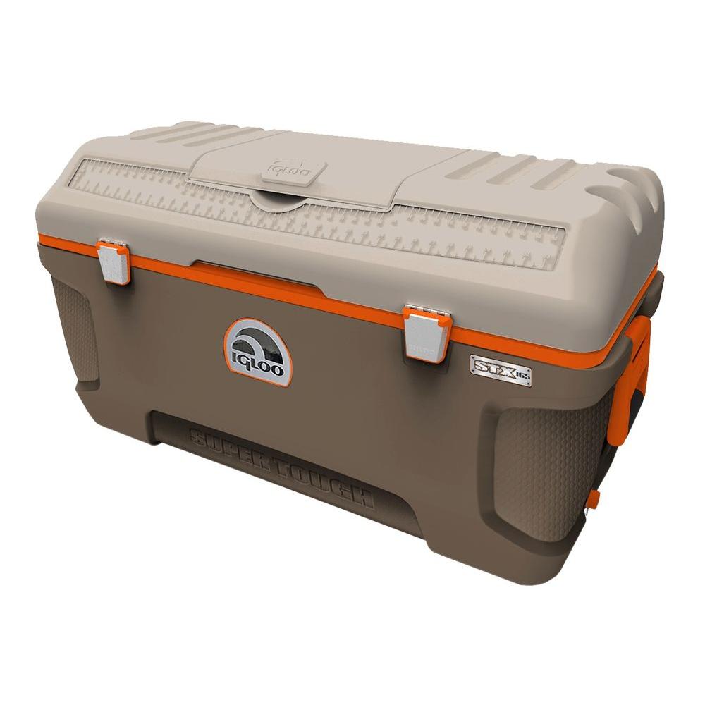 IGLOO Supertough STX 165 Qt. Cooler with BuiltIn Cup Holder and
